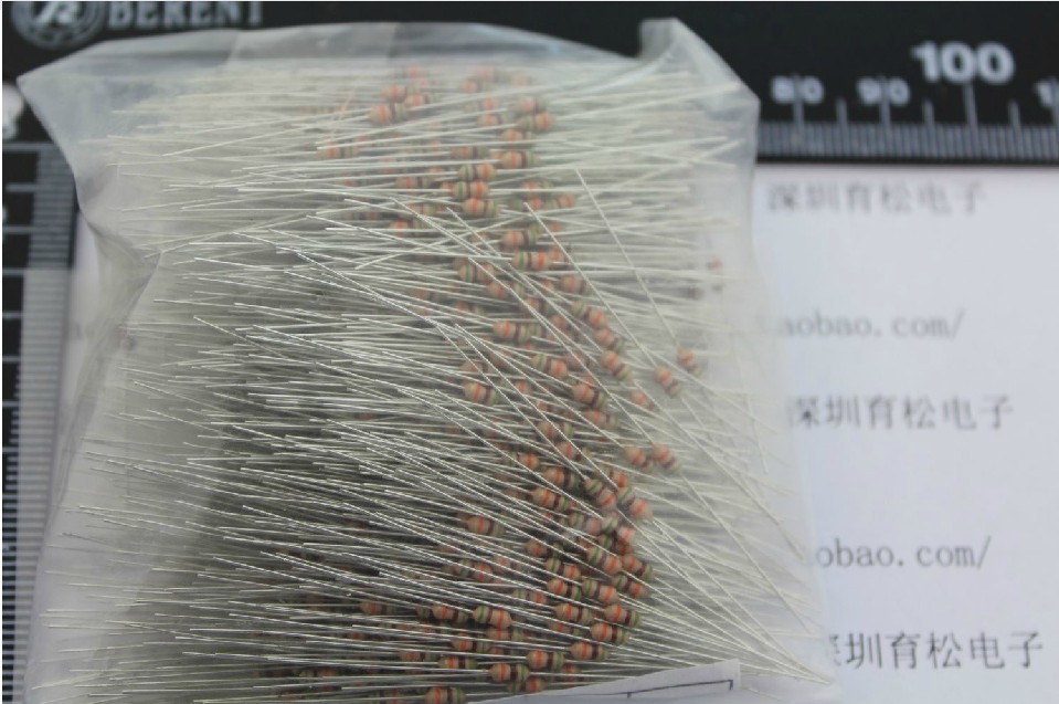 1/6电阻色环直插碳膜1000只