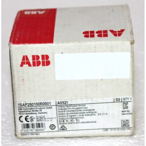 议价 1SAP250100R0001 AX521 模拟输入/输模块 4 AI:U、I、RTD 4