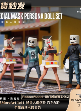[PDS]汇艺MoreArt 1:64 个性面具人偶套装 场景人偶摆件树脂模型