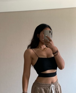 KIYA PEACH 超细吊带超软露腰收腹运动跑步瑜伽健身背心