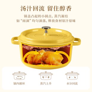 精选卡罗特珐琅锅铸铁锅家用砂锅炖锅炖盅煲汤锅焖烧锅不粘电磁炉