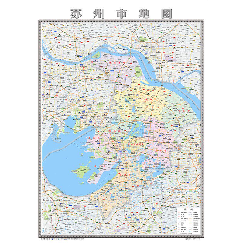 苏州市地图2025地图定制行政交通地形城区街道办公室