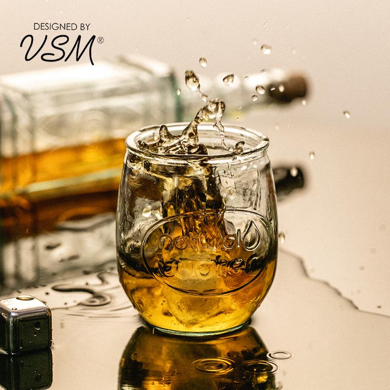 西班牙进口威士忌洋酒杯家用复古雕花玻璃啤酒水杯果汁杯烈酒杯子