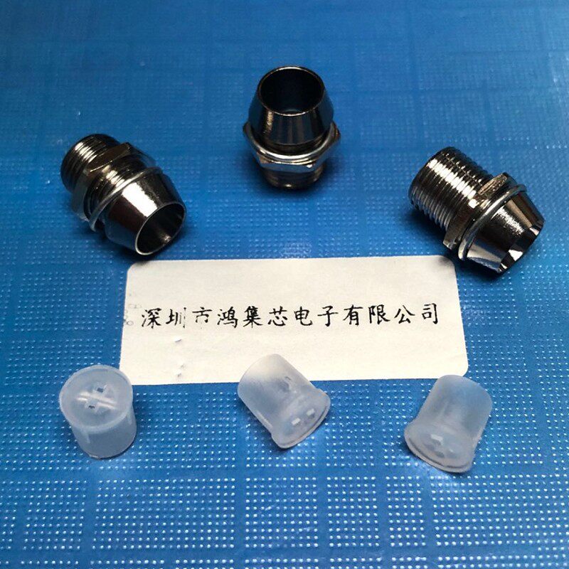 5mm全铜灯座面板螺丝固定纯铜帽子套子直插指示LED灯珠发光二极管