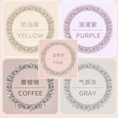 饰 冬天保暖水貂绒D型防滑汽车把套装 方向盘套紫色冬季 毛绒女神款