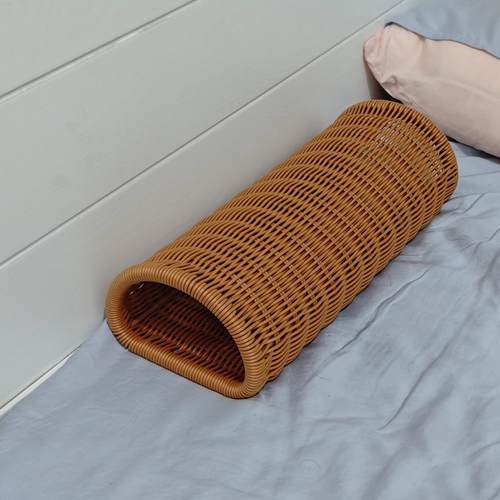 仿藤编夏季凉枕头护颈椎枕头靠枕手工编织透气枕头可水洗波浪枕