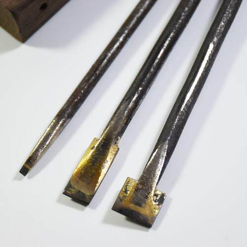 砚台雕刻刀喻砚坊耐用加粗雕花刀篆刻刀工具4件套端砚砚石加大