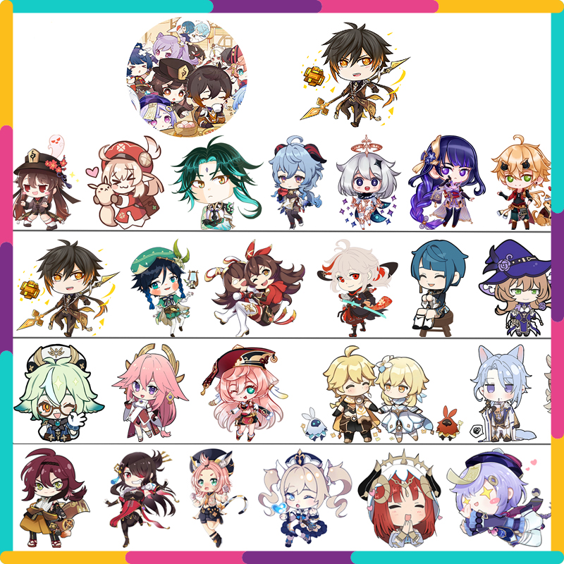 原神纸胶带手帐贴长循环特油