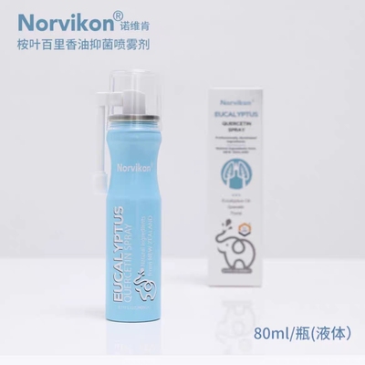 新西兰进口诺维肯Norvikon桉叶百里香油咽喉喷雾剂 80ml/瓶抑菌