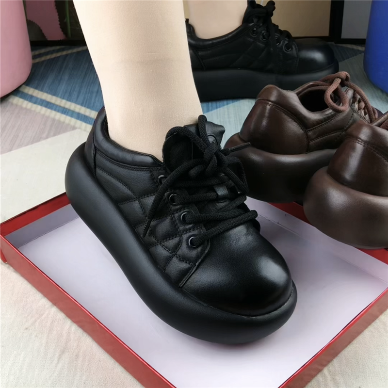 真皮单鞋女软底妈妈鞋