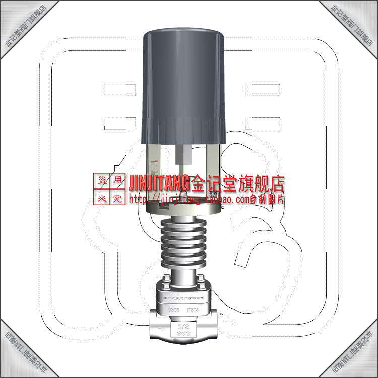 VA-3102电动蒸汽二通温控阀 模拟型0-10v/4-20mA 不锈钢螺纹DN15