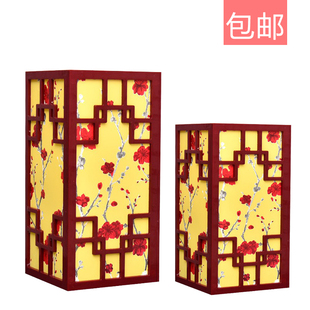 新款中式路引婚庆装饰道具方形灯光方柱路引迎宾舞台婚礼布置摆件