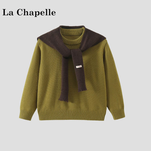 La Chapelle【拉夏贝尔】秋冬季时尚女童韩版针织打底衫LA3820