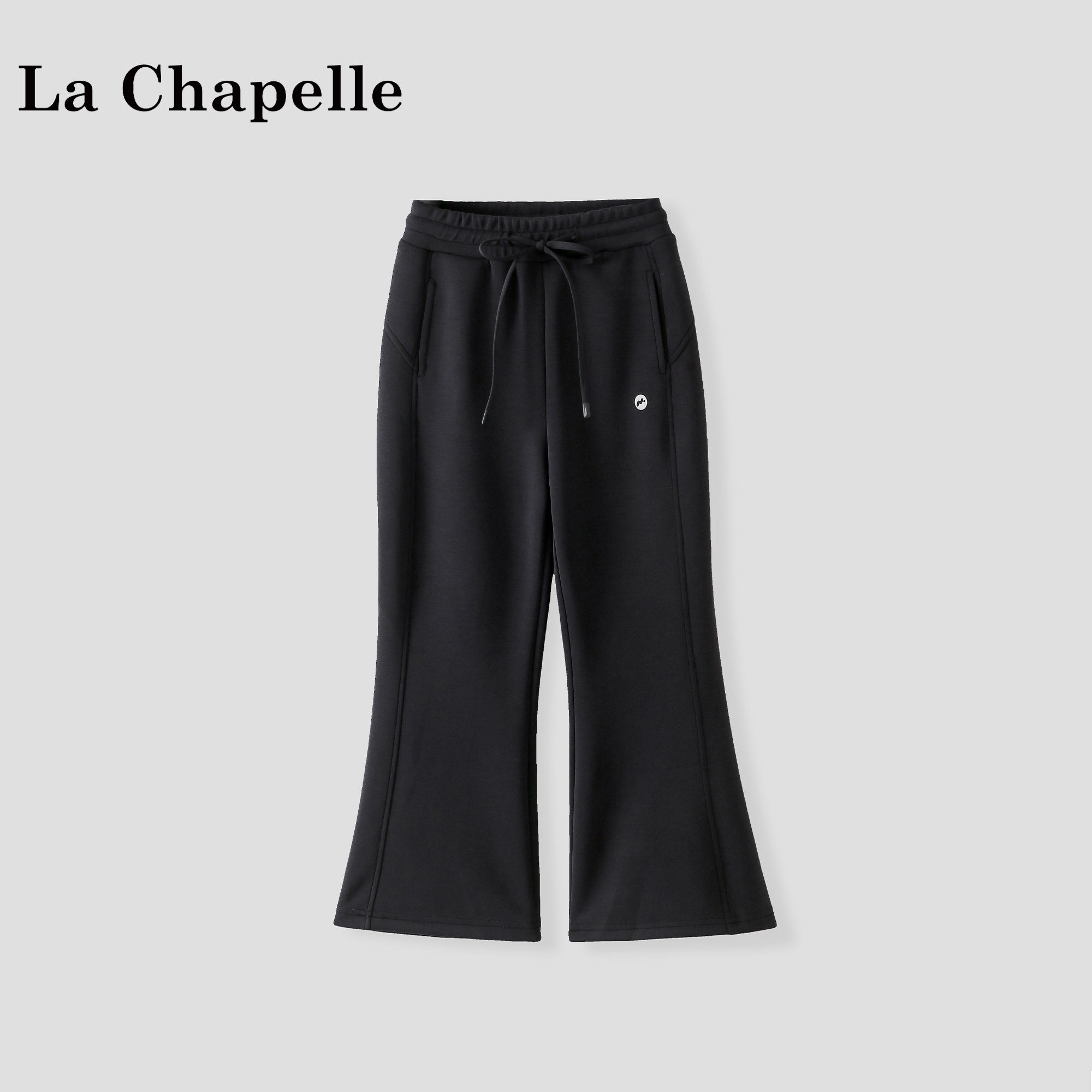 拉夏贝尔女童春秋装裤子2026新款儿童运动休闲裤女宝打底微喇长裤