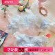 夏日纯欲少女内衣蕾丝网纱日系大蝴蝶结文胸套装 约素 蓝意茉茉冰