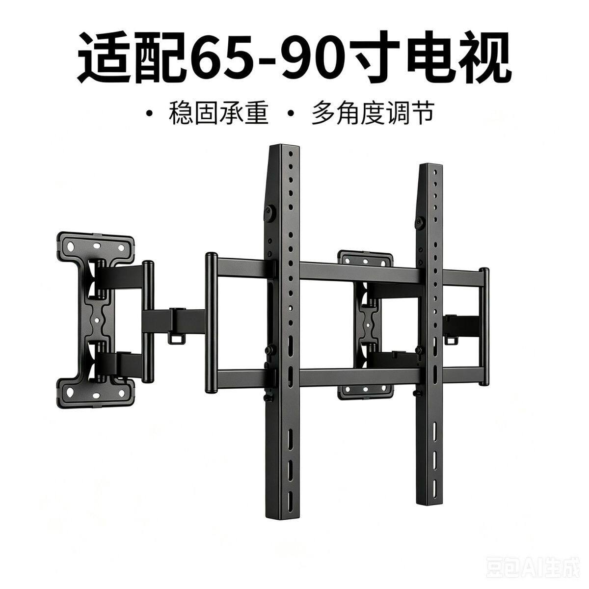 八臂内嵌式伸缩电视显示器挂架65 75 85寸可上下微调售后专供定制