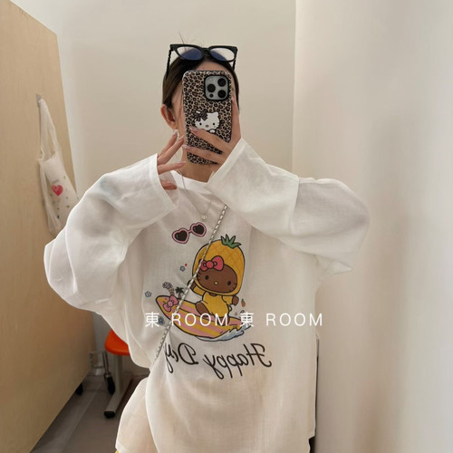 東ROOM-新HelloKitty卡通印花时尚长袖T恤(不含帽子和包包)26508