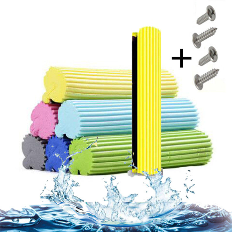 好太太好媳妇27CM33CM38CM海绵头滚轮胶棉拖把头替换头通用型