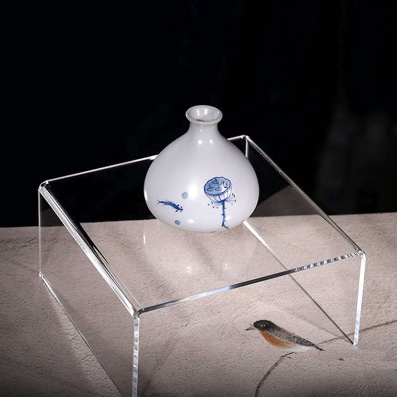 亚克力u型展示架化妆品陈列架  首饰透明展示台眼镜包包托架鞋架