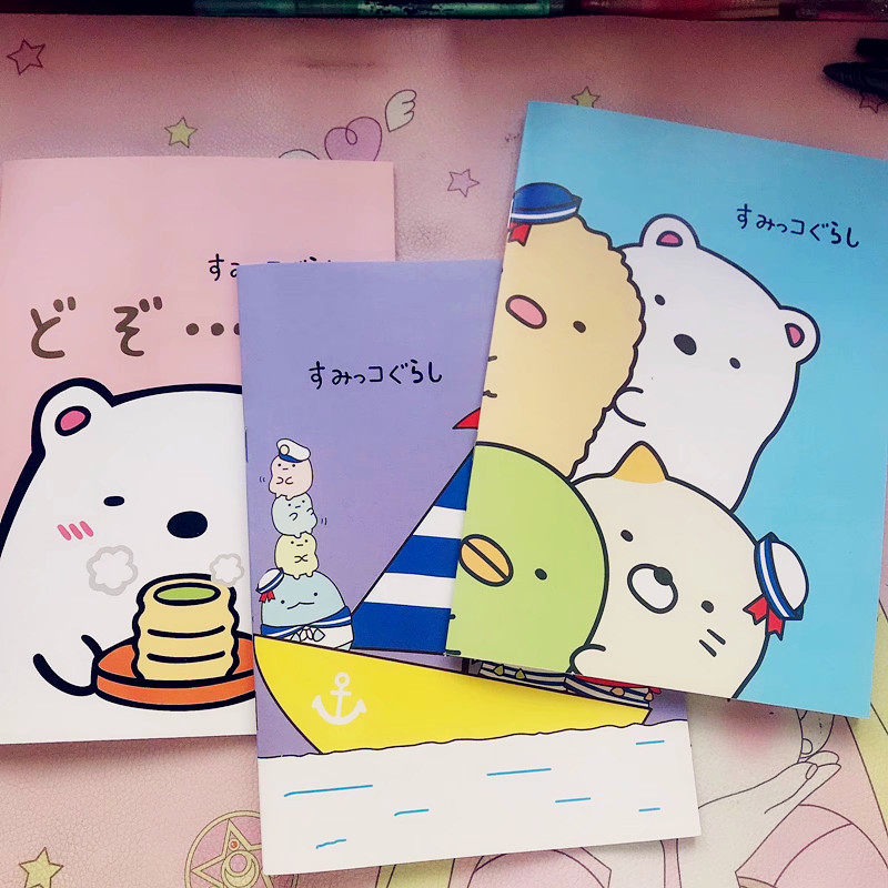 角落萌宠学生单行本团子家族32开本子a5卡通记事本软抄本