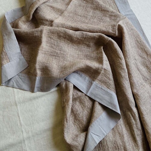 外贸余货100%亚麻编织纹薄盖毯单人150*200cm纯麻小毯子凉爽透气