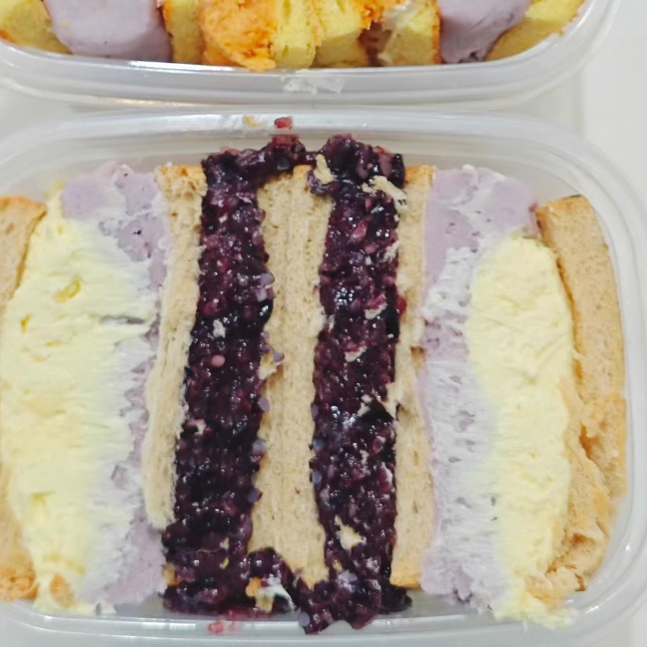 魔芋三明治芋泥紫米奶酪