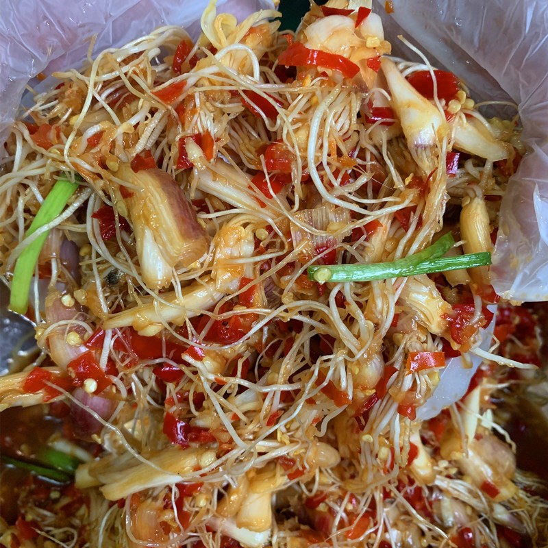 江西特产竹香飘飘小青坛农家大蒜须大蒜叶大蒜苗杆下饭菜开胃小菜