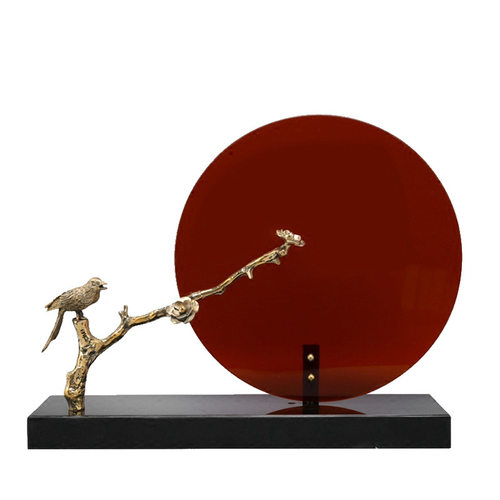 新中式家居亚克力装饰摆件现代中式样板房间售楼处别墅软装饰品