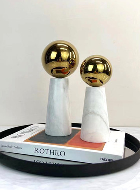 现代简约北欧托盘样板间收纳盘酒店软装饰品客厅茶几果盘轻奢摆件