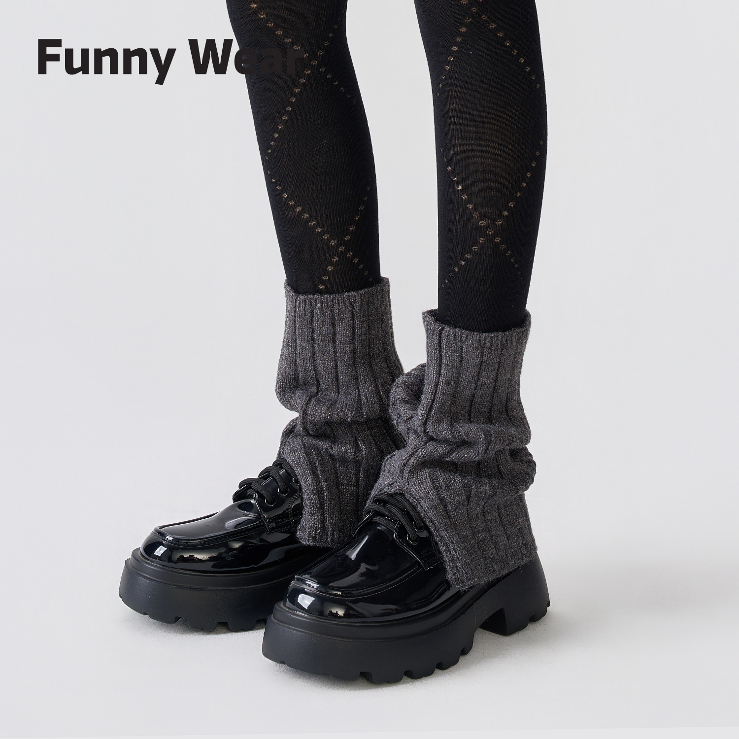 袜套堆堆袜秋冬显瘦腿套保暖灰色瑜伽裤袜子新款护腿套搭配小皮鞋