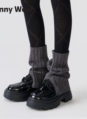 袜套堆堆袜秋冬显瘦腿套保暖灰色瑜伽裤袜子新款护腿套搭配小皮鞋