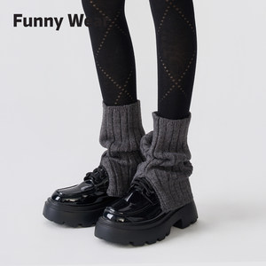 袜套堆堆袜秋冬显瘦腿套保暖灰色瑜伽裤袜子新款护腿套搭配小皮鞋