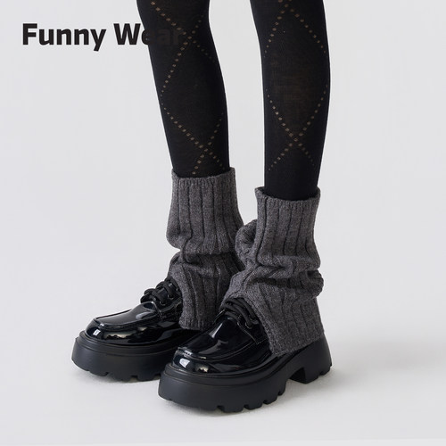 袜套堆堆袜女显瘦腿套配小皮鞋