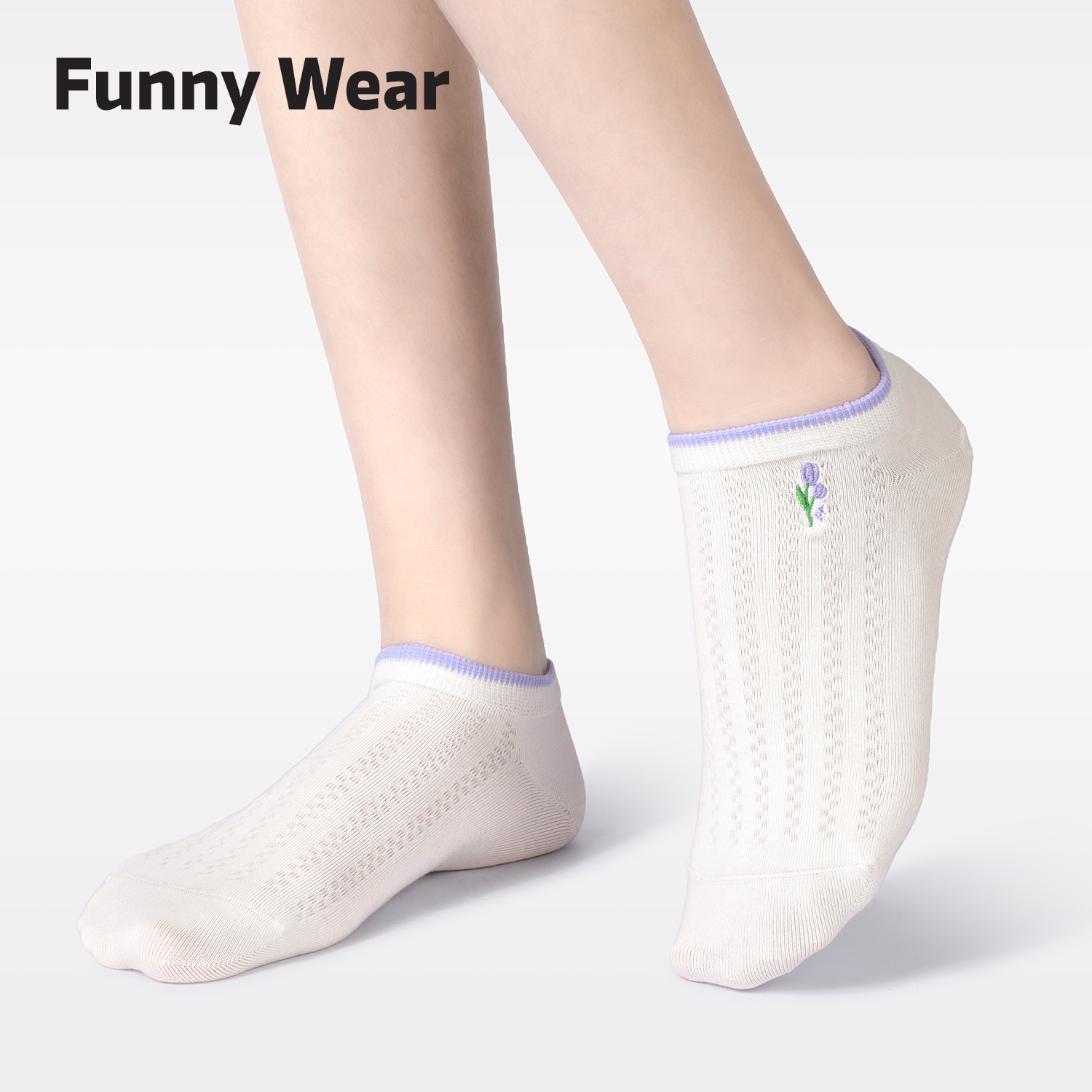 袜子女夏季薄款船袜不掉跟无骨袜