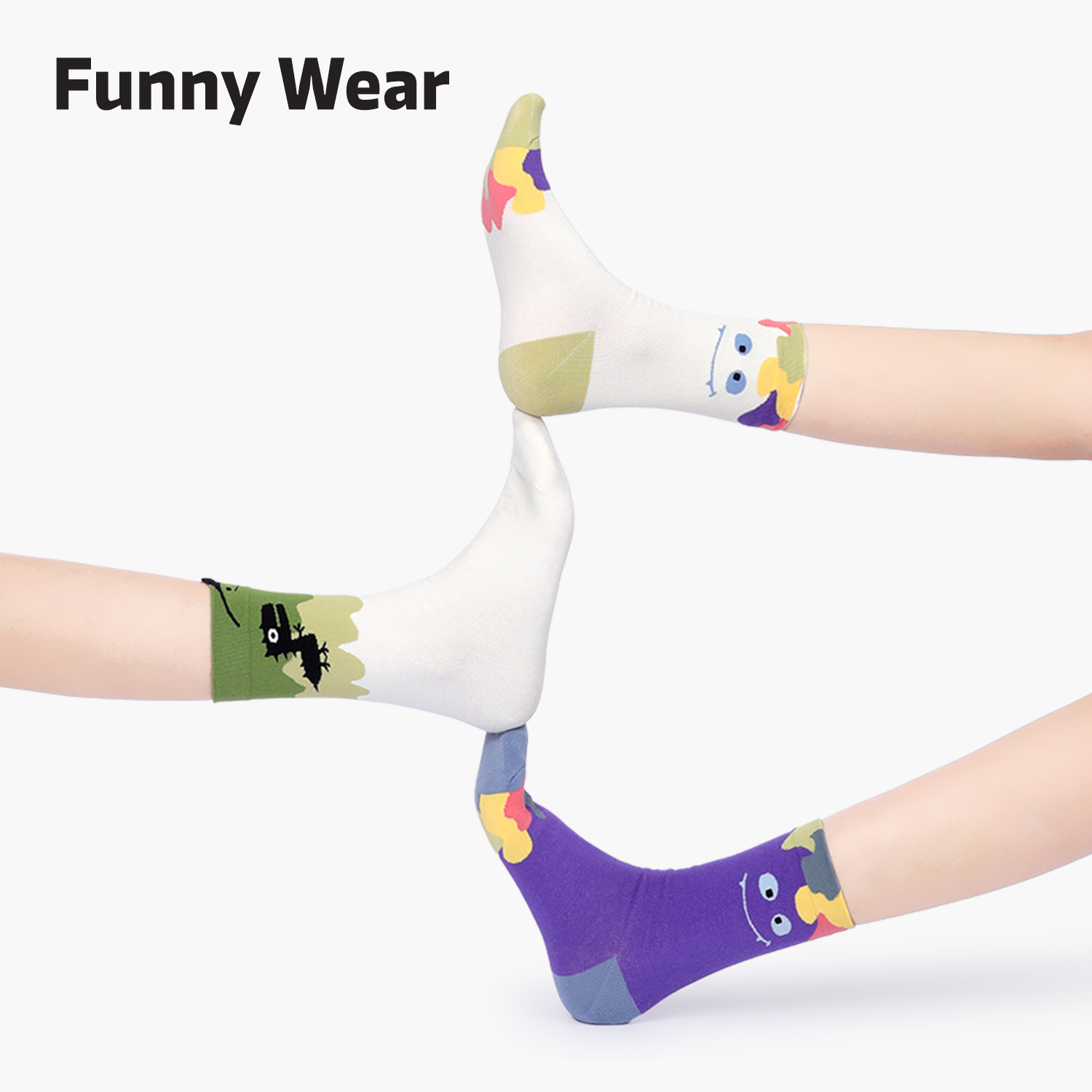 袜子女薄款卡通中筒袜可爱学院风