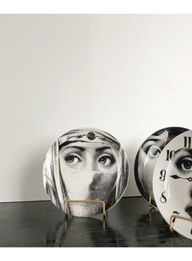 意大利人脸挂盘坐盘陶瓷欧式壁饰盘客厅样板房墙面装饰艺术摆件