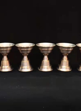 智悲佛缘 纯铜分体供水杯10厘米 七支供 七供杯 净水杯包邮