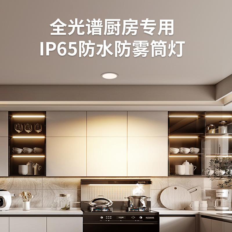 厨房全光谱筒灯防水防雾卫生间