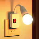 免打孔照明护眼节能灯暖光超亮 网红台灯墙上卧室壁灯免接线插电式