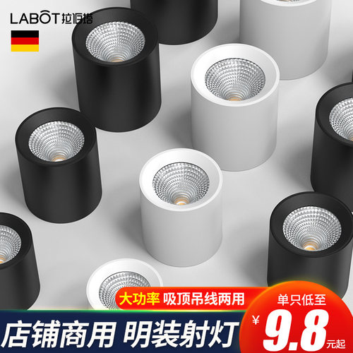 大功率店铺商用吸顶明装射灯