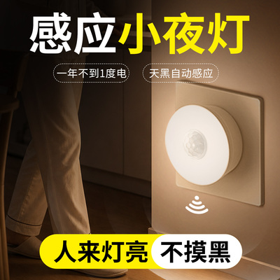 智能感应小夜灯插电节能人来即亮