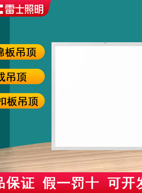 雷士照明led平板灯盘600*600铝扣板石膏矿棉板集成吊顶4013SJ 48W