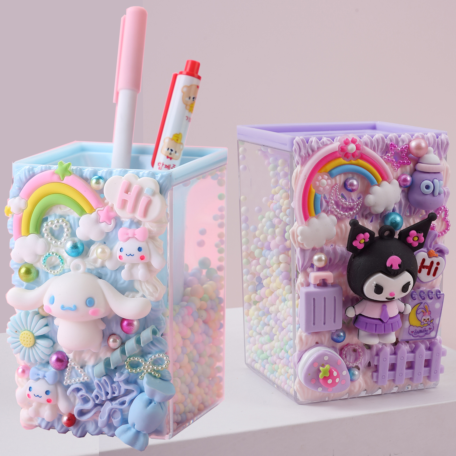 手工diy奶油胶笔筒材料学生玩具