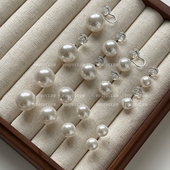 ins博主Fever同款 永不过时 经典 复古高级感港风大珍珠耳钉耳夹