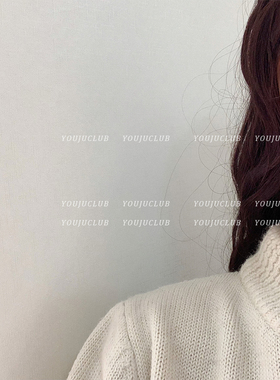 YOUJUclub-秋冬一抹亮色 显白耳环红色丝绒毛绒圆形C形耳圈耳夹女