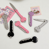 多巴胺小刀迷你随身便携钥匙拆快递刀女多功能实用开箱金属折叠刀