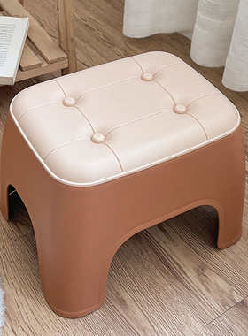 家用小凳子小型加厚可叠放换鞋矮凳儿童大人茶几客厅防滑结实板凳