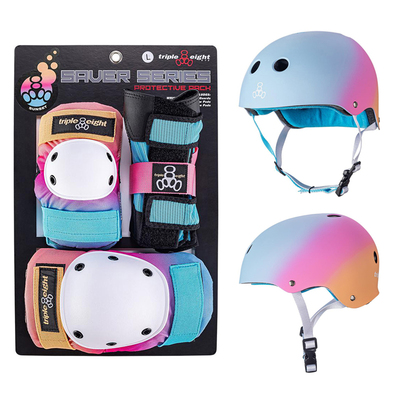 美国进口888 Triple Eight头盔护具六件套护臀专业滑板陆冲轮滑T8