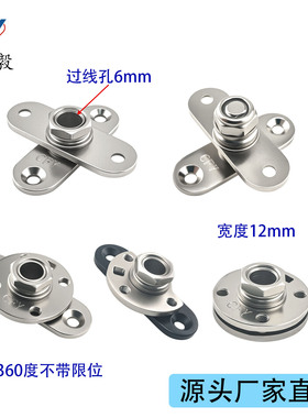 方形过线孔阻尼转轴定位铰链CFY-XY-FX-M8一字型可调扭矩阻尼转轴