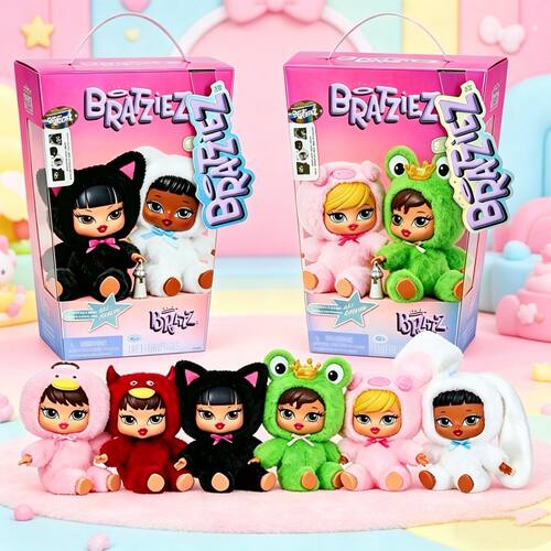 Mga Bratz BratziezIconz毛绒公仔钥匙扣挂件娃娃盲盒贝拉滋娃娃
